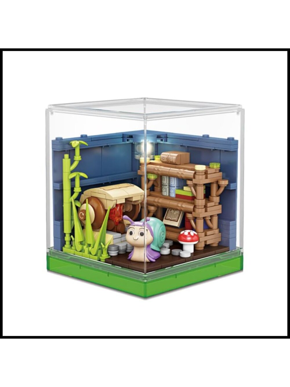 Miniature Building Blocks Set with LED Light & Dust Cover